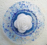 Piattino Vetro Murano Blu Circolare con Candela D. 17 cm euro 12,00.jpg