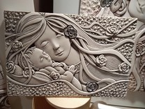 Quadretto polvere di marmo-argento (grigio) misura 16x11 cm 16,50 euro.jpg